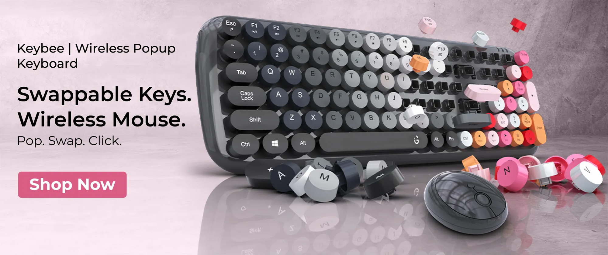 iGear Keybee Wireless Retro Typewriter Keyboard