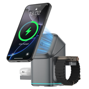 OEM Magnetic Wireless Car Charger with QC3.0 Type-C Port 15W Quick Charging