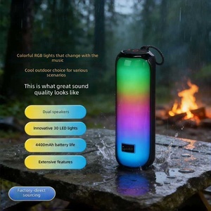 Colorful RGB for 5.3 Waterproof Portable Compact Card Slot NFC TWS Speaker with Powerful Volume and Deep Bass Model M9