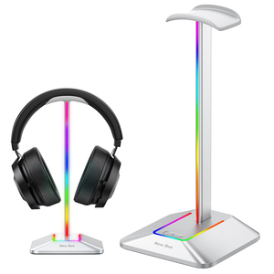 Wholesale Custom Logo New Bee RGB Gaming Headphone Stand For Desk PC Gaming Headset Holder With USB 2.0 & Type-C 2.0 Ports